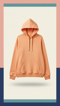 Sunny apricot cotton hoodie