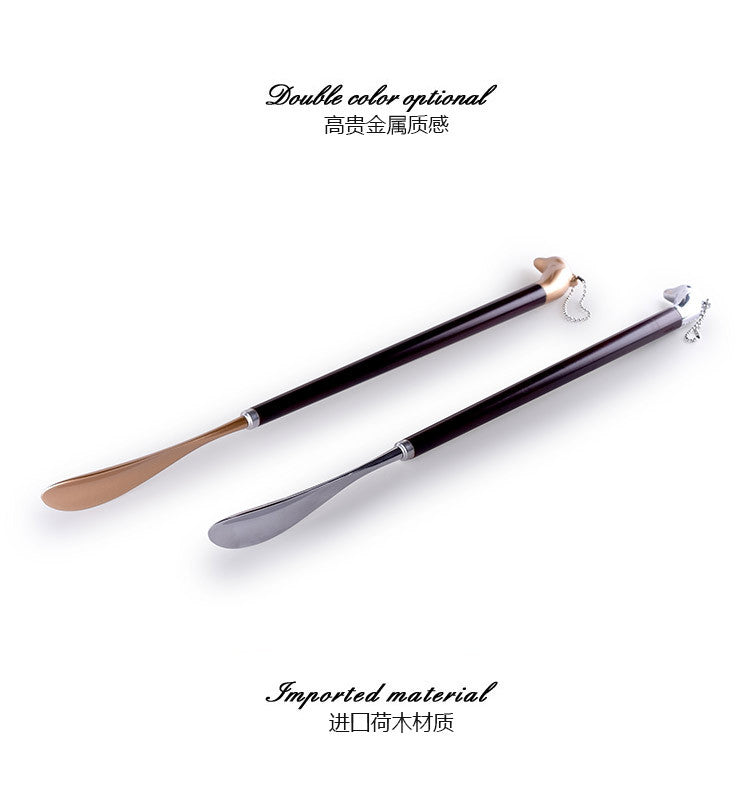 Extra-Long Shoehorn Shoe Lifter with Long Handle, Lazy Shoe Helper, Non-Wearing Shoe Tool, Household Extended Shoehorn Shoe Puller