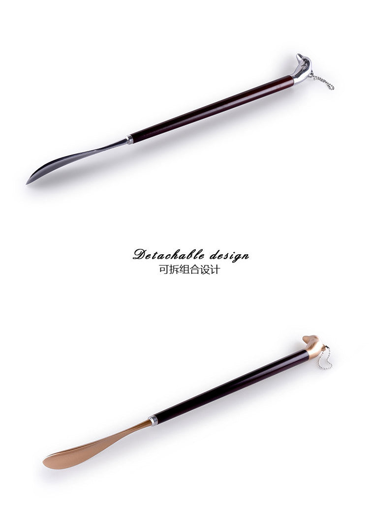 Extra-Long Shoehorn Shoe Lifter with Long Handle, Lazy Shoe Helper, Non-Wearing Shoe Tool, Household Extended Shoehorn Shoe Puller