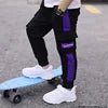 Boys Pants Kids Trousers Cotton Sweatpants Elastic Waist Casual Patchwork Multi-pocket Korean Pants Fashion Teenage Pants
