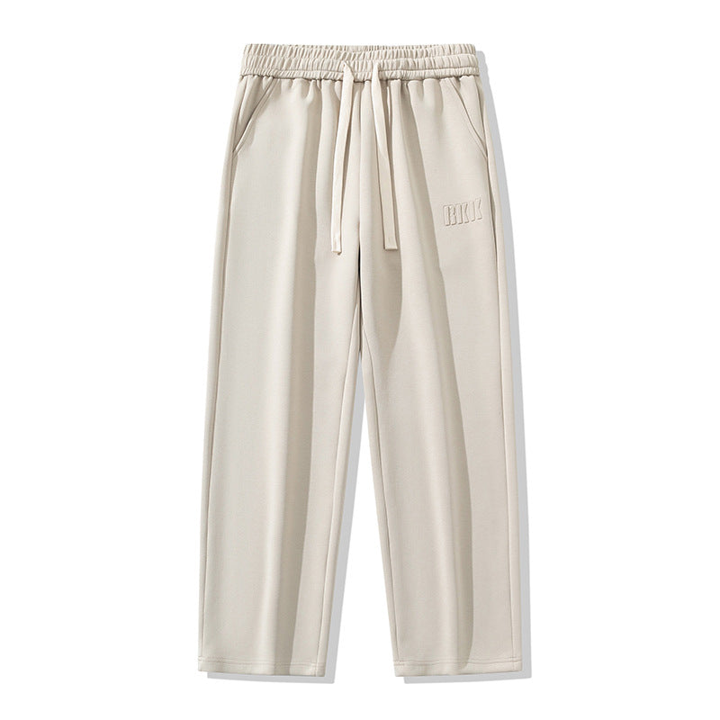 2024 Men's Casual Loose Straight Pants Spring New Three-dimensional Printed Sports Spring and Summer Long Pants for Boys