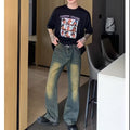 Jeans Men's American Straight Pants Casual Boys' Pants Blue Pants Summer Thin New Loose Pants