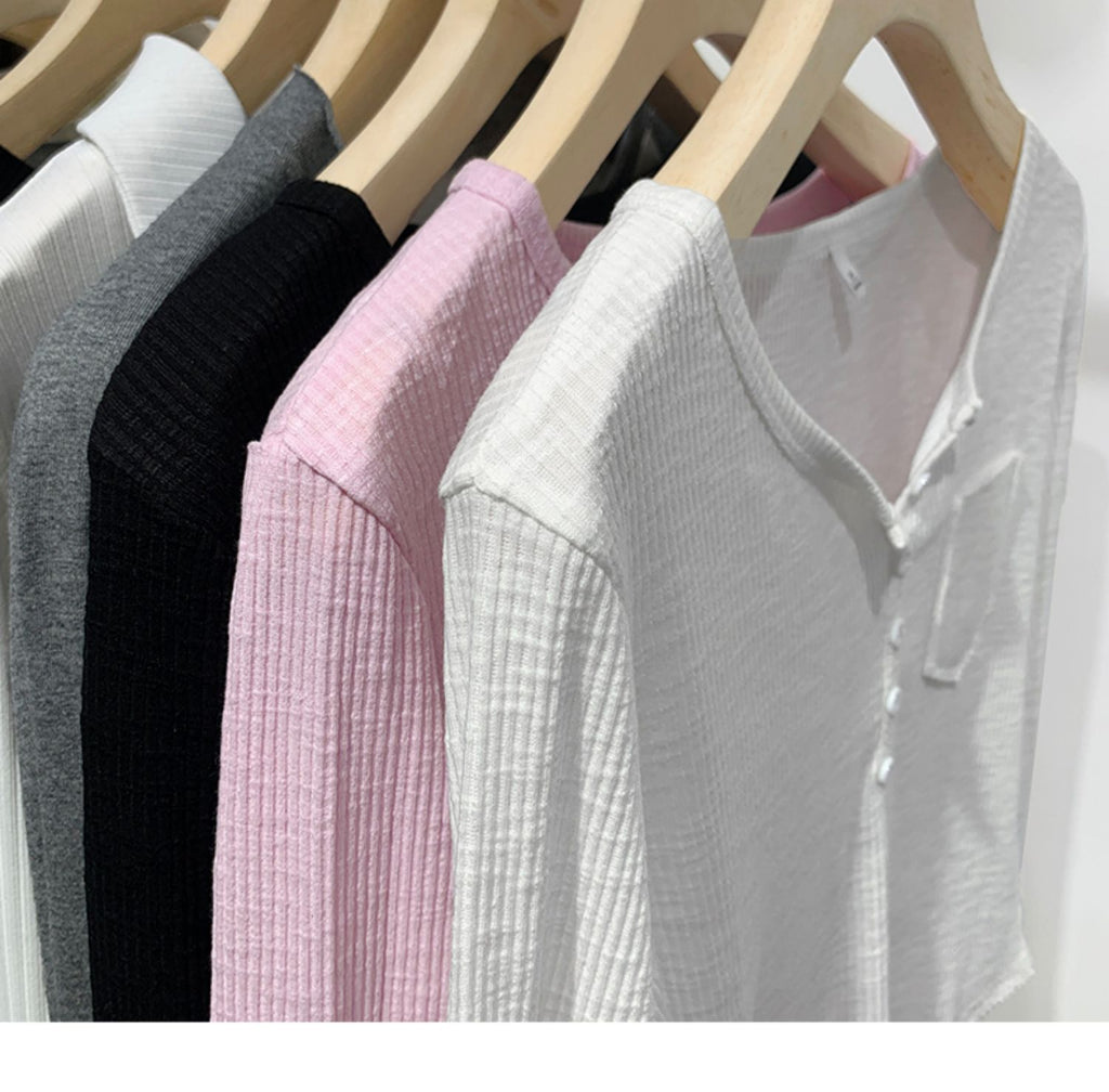 Niche Unique Chic Design Sense T-shirt Women's 2025 New Design Sense Pit Slim Long Sleeve Base Shirt Top