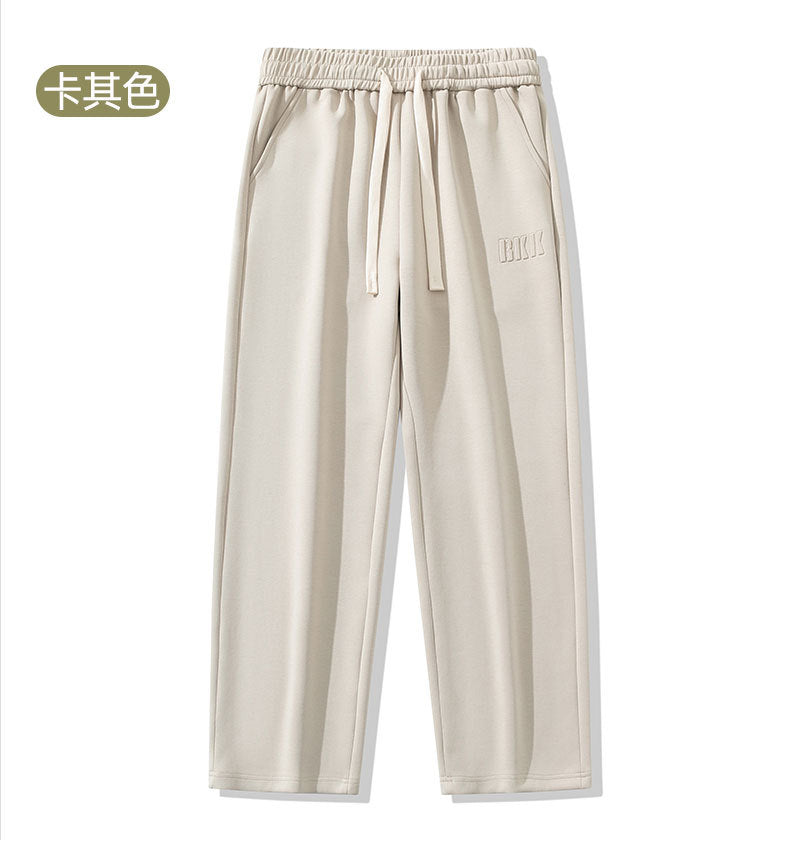 2024 Men's Casual Loose Straight Pants Spring New Three-dimensional Printed Sports Spring and Summer Long Pants for Boys