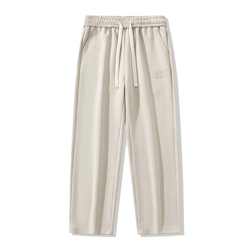 2024 Men's Casual Loose Straight Pants Spring New Three-dimensional Printed Sports Spring and Summer Long Pants for Boys