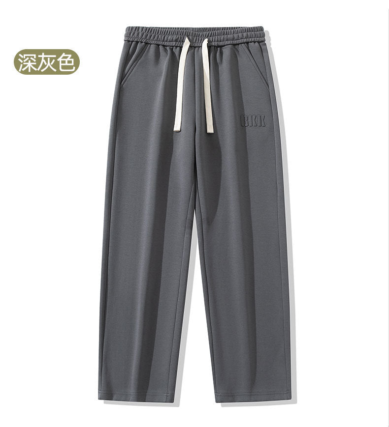 2024 Men's Casual Loose Straight Pants Spring New Three-dimensional Printed Sports Spring and Summer Long Pants for Boys