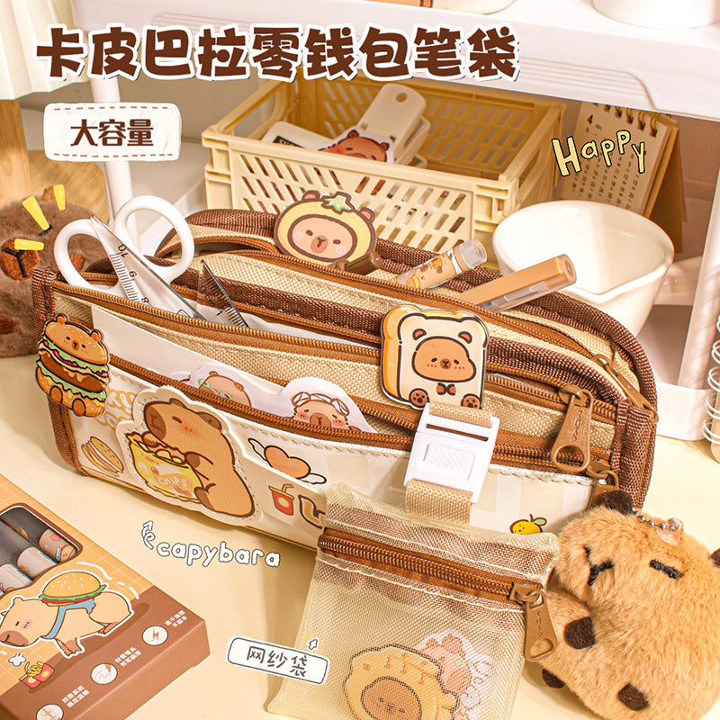 Kapibala Plush Doll Doll Back-To-School Gift Package Primary School Souvenir Birthday Gift Plush Stationery Set