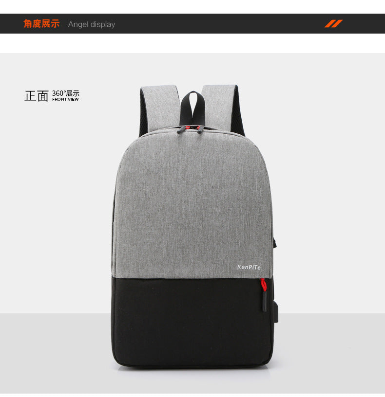 Factory Direct Trendy Travel Backpacks for Men, Casual Outdoor Simple Computer Backpacks with Air Cushion Straps for the Back-To-School Season Wholesale