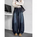 Men's Summer New 2025 Youth Popular Personalized Jeans Hip-Hop Ins Trendy High Street Trendy Trousers