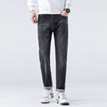 Jeans Men's 2024 Spring and Summer New Loose Casual Pants Men's Spring Cropped Stretch Harem Pants for Boys