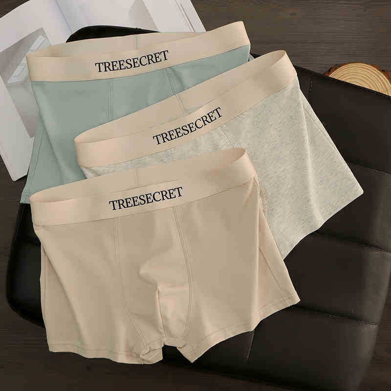 3-Pack New Men's Underwear Boys' Four-Corner Shorts Boxer Shorts Antibacterial Shorts Youth Sports Men's Trousers