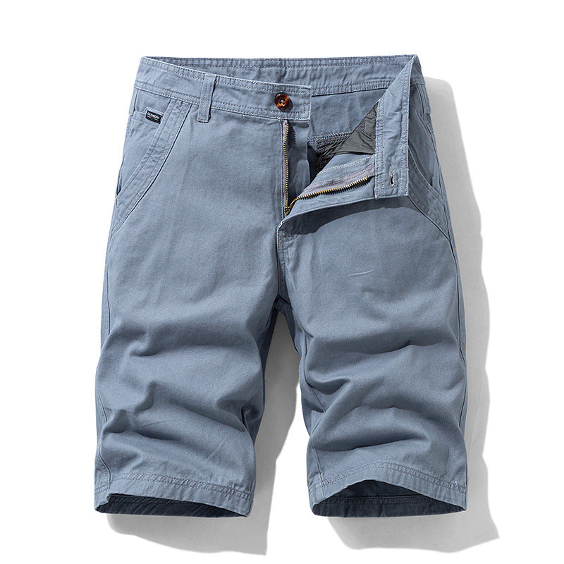 Summer Men's Work Shorts, Comfortable Stretchy Knee-Length Shorts, Cross-Border Exclusive for Amazon 66051, Casual and Versatile