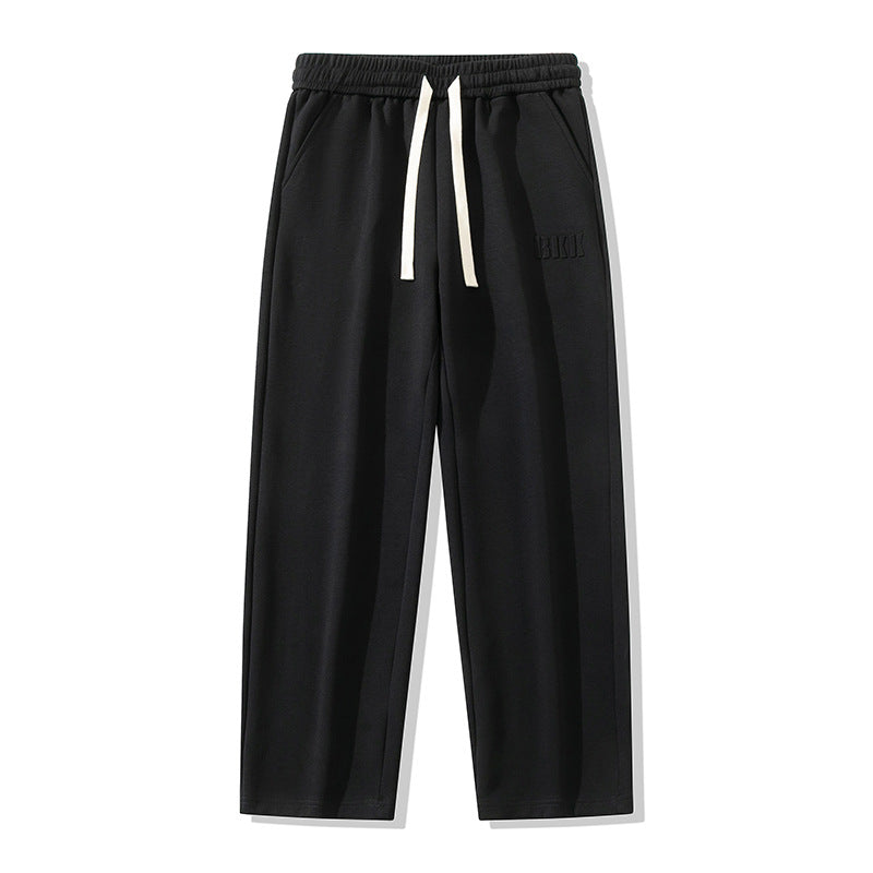 2024 Men's Casual Loose Straight Pants Spring New Three-dimensional Printed Sports Spring and Summer Long Pants for Boys