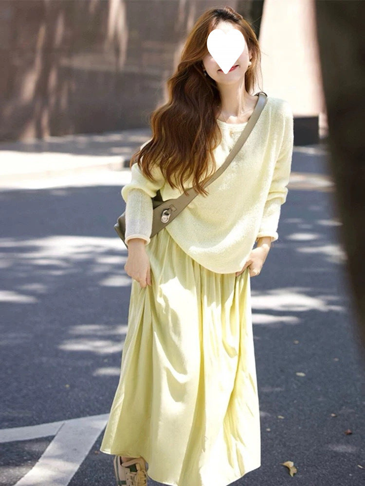 Early Autumn Back to School Wearing Korean Style Atmosphere Feeling Cold and Relaxed Feeling Early Autumn Women's 2024 New Dress