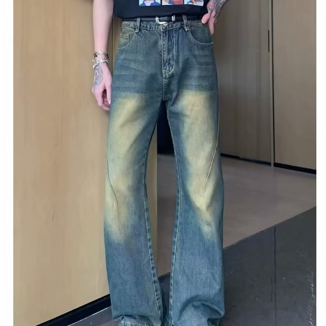 Jeans Men's American Straight Pants Casual Boys' Pants Blue Pants Summer Thin New Loose Pants