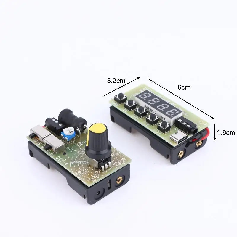 4-Band Digital FM MW SW Radio AM FM Medium Wave Shortwave Receiver Broadcasts Headphone Radio Module Antenna Volume Adjustable