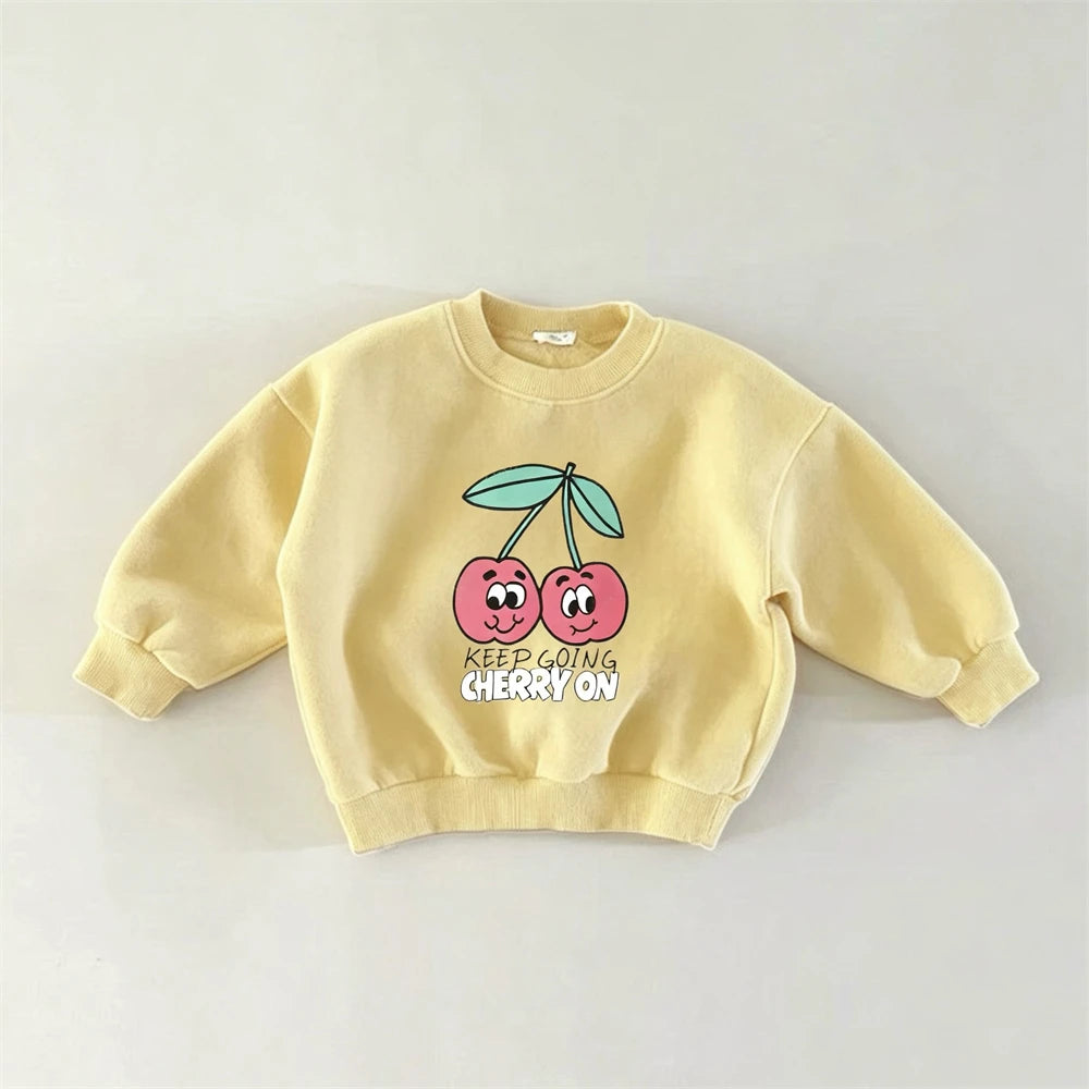 Cartoon Fashion Clothing Long-sleeved Tops Outer Wear Children New Design Cute Printed Tops Boys Loose Casual Autumn Clothes