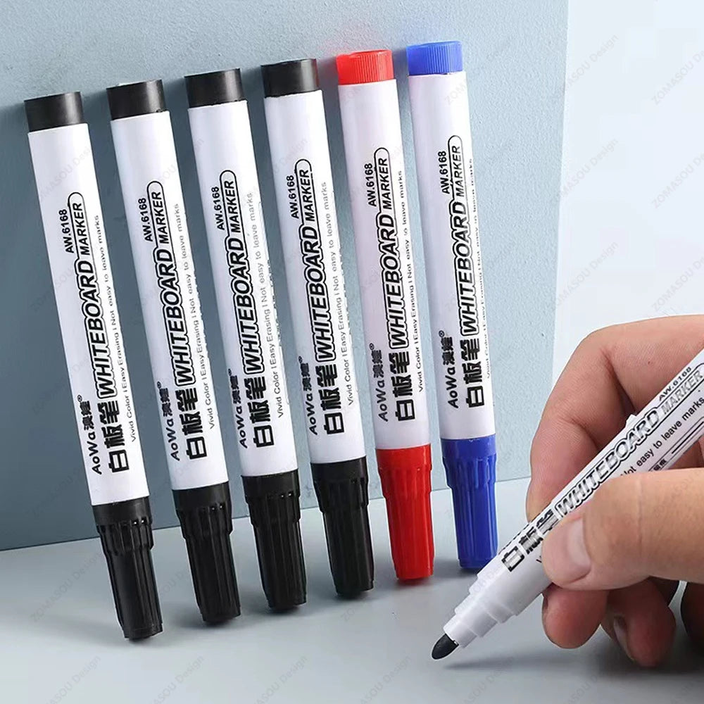 100-1pcs Erasable Whiteboard Marker Pen Blackboard Marker Teaching Chalk for Glass Ceramics Office School Art Marker Stationery
