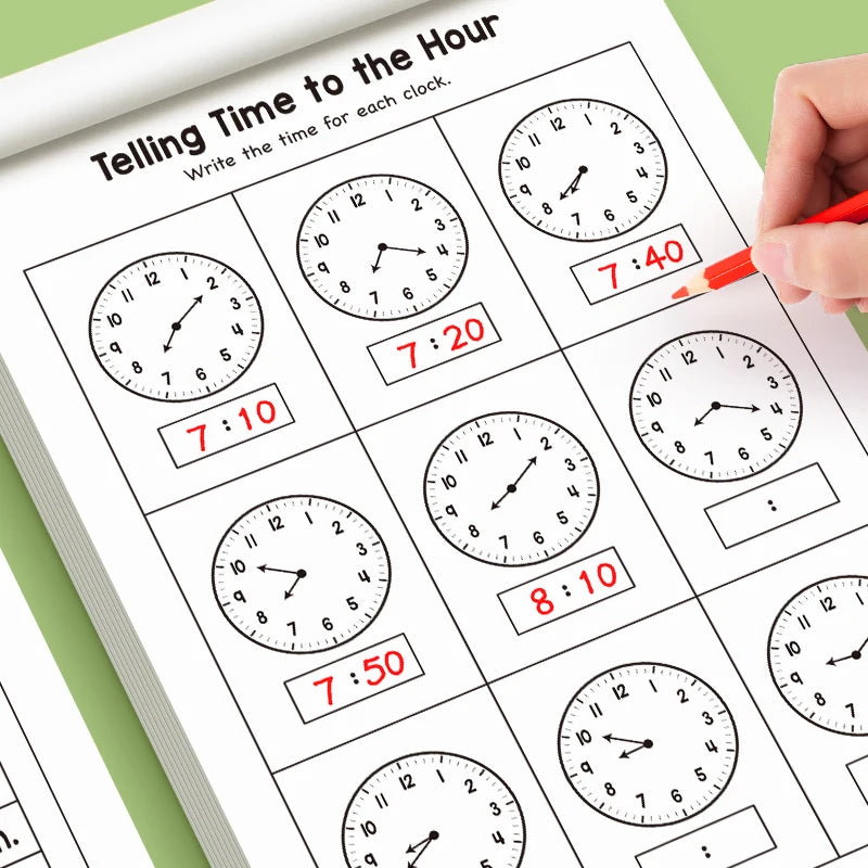 The children's timetable workbook is a perfect choice for classroom teaching and back-to-school supplies.