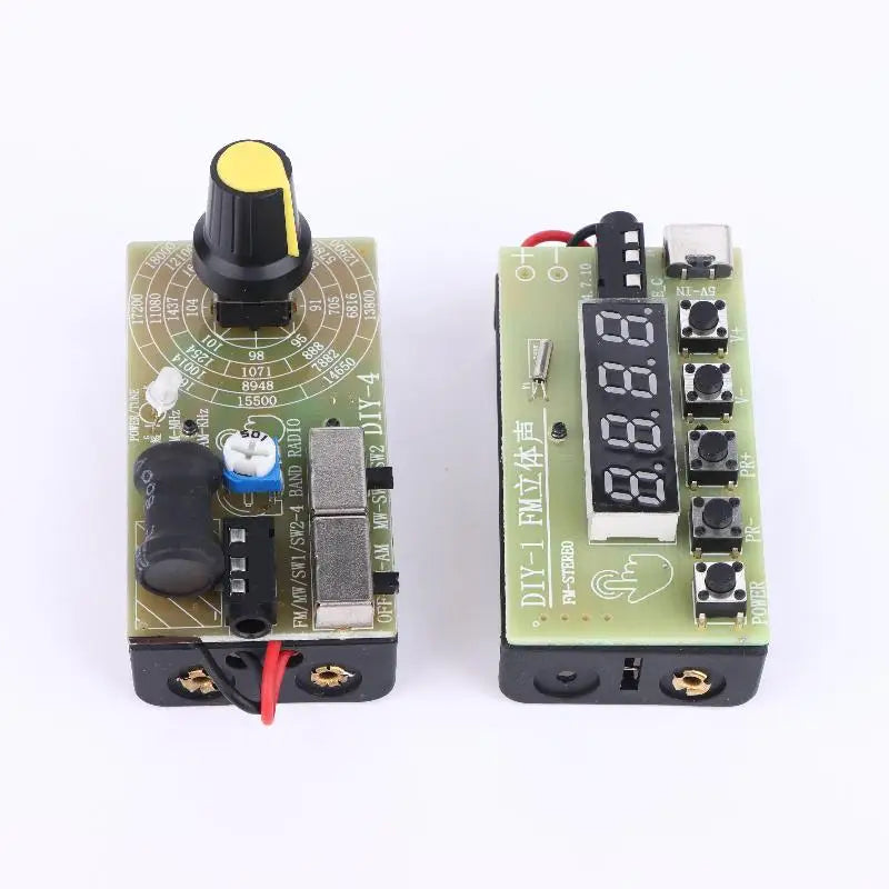 4-Band Digital FM MW SW Radio AM FM Medium Wave Shortwave Receiver Broadcasts Headphone Radio Module Antenna Volume Adjustable