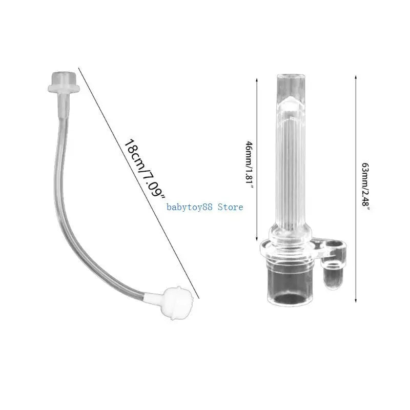 Y4UD Baby Feeding Accessories Liquid Silicone Drink Bottle Set Convenient & Safe Children Water Cup Straw Simple Installation