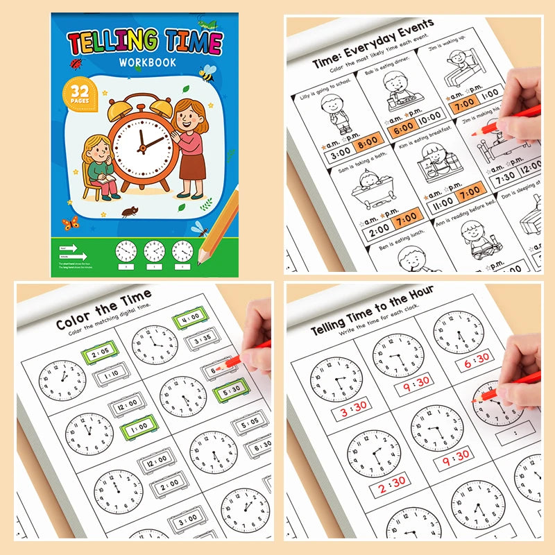 The children's timetable workbook is a perfect choice for classroom teaching and back-to-school supplies.