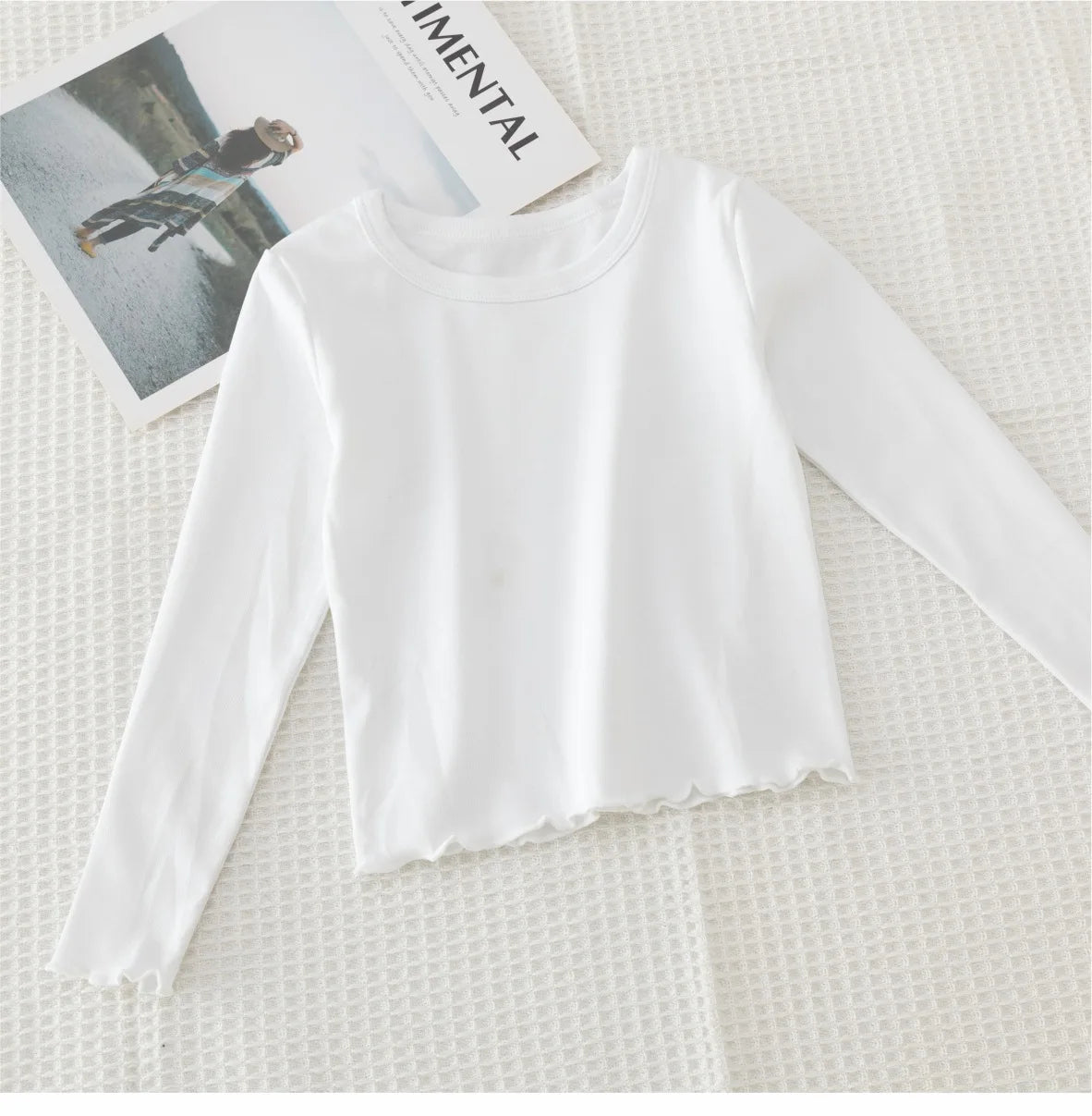 Girls Long Sleeve T-shirts For Children Spring Autumn Cotton T-shirt Tops