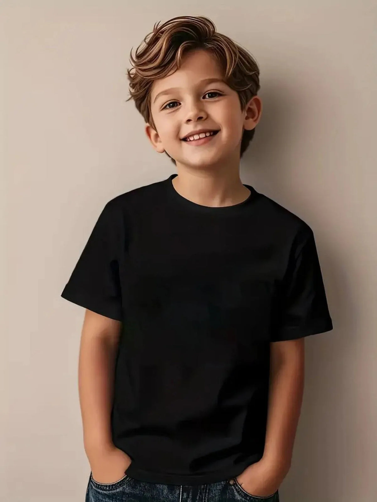 Boys & Girls 6 & 7 Number T-Shirt - Soft Breathable Tee with Neon Glow-in-the-Dark 6 & 7 Design, Machine Washable Spring Summer