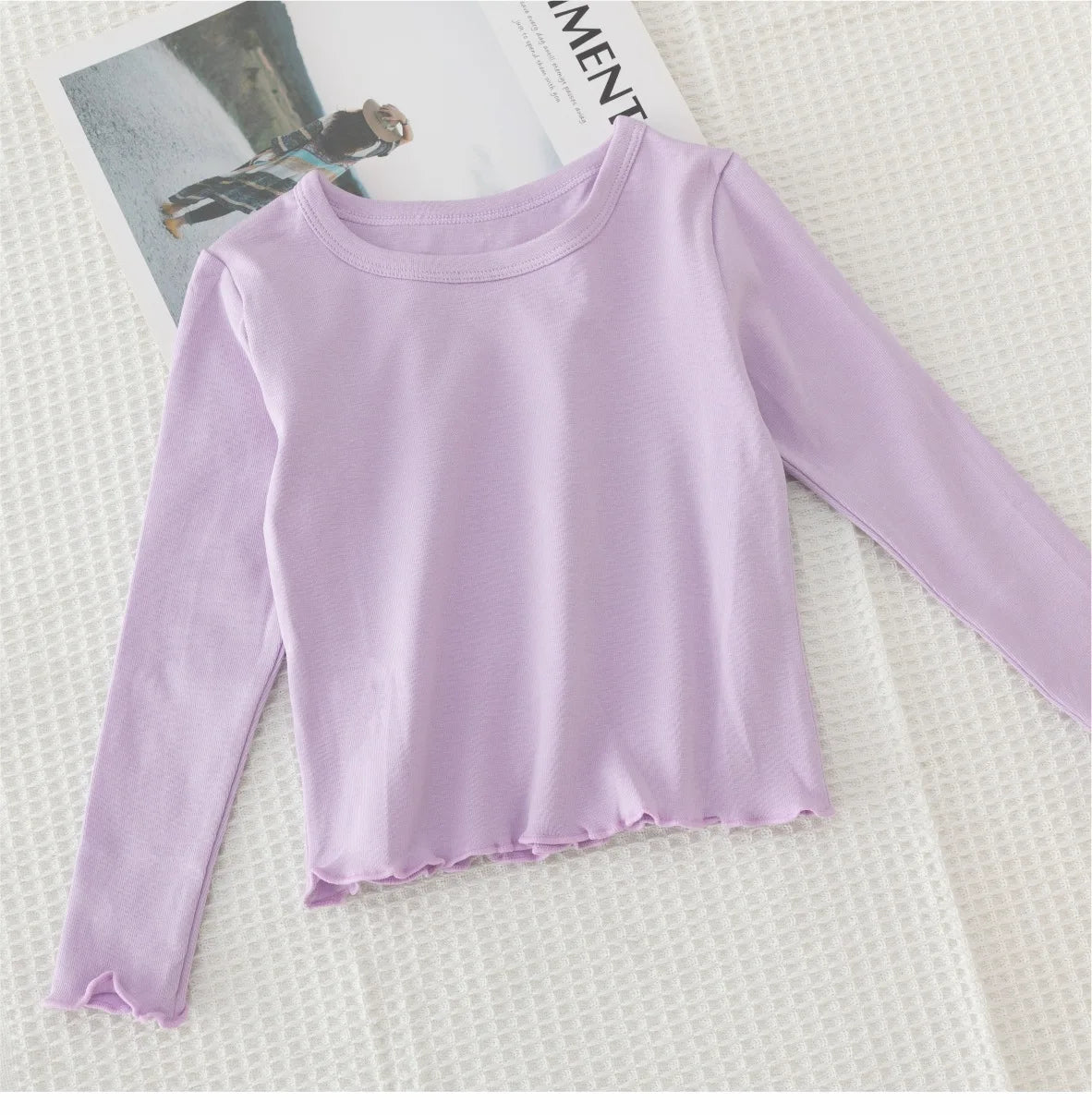 Girls Long Sleeve T-shirts For Children Spring Autumn Cotton T-shirt Tops