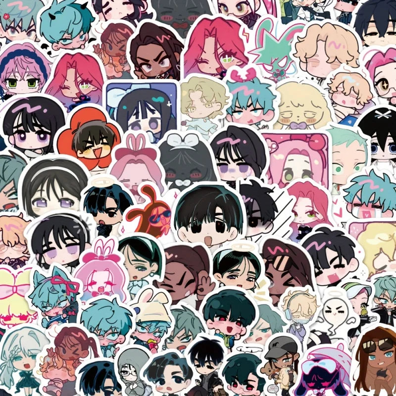 100pcs Irregular-shaped stage stickers alienstageAlien stage simple cute stickers