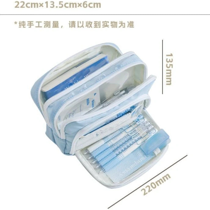 Sprunki Pencil Case Kids Kawaii Stationery Bags Student Back To School Supplies Children Storage Large Capacity Pen Pouch Gift