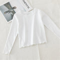 Girls Long Sleeve T-shirts For Children Spring Autumn Cotton T-shirt Tops