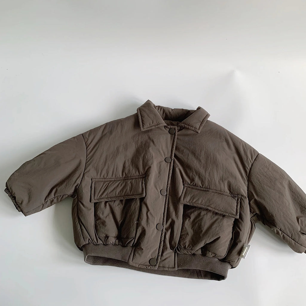 Children's Cotton Coat 2025 Winter New Style Loose and Thick Cotton Clothes Baby Winter Clothes Cotton Jacket Top Trend