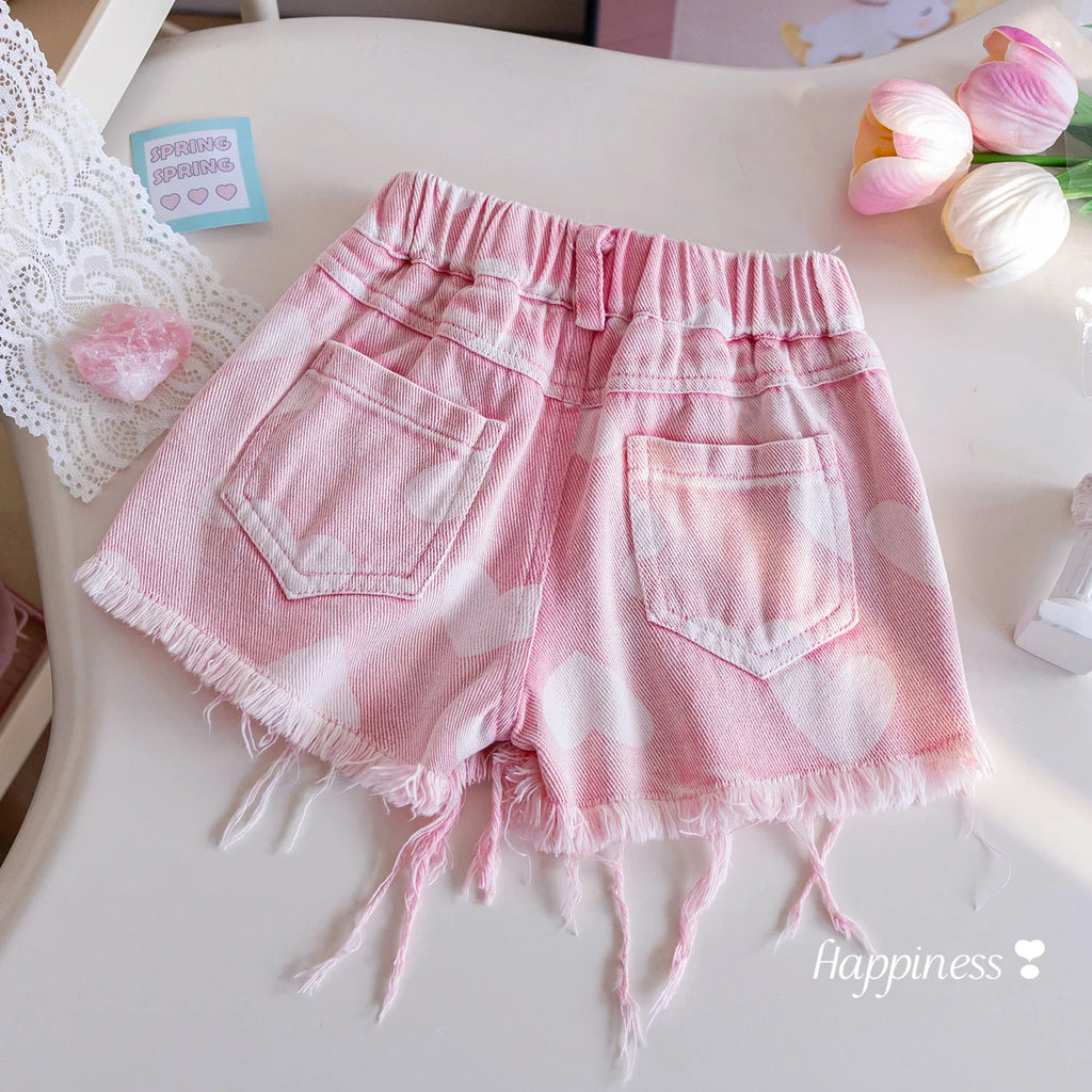 Girls Shorts Summer 2026 Children's FaShion Clothes Short Pants For Baby Girl Denim Trousers Kids Outfits Teenagers Shorts 6 7Y