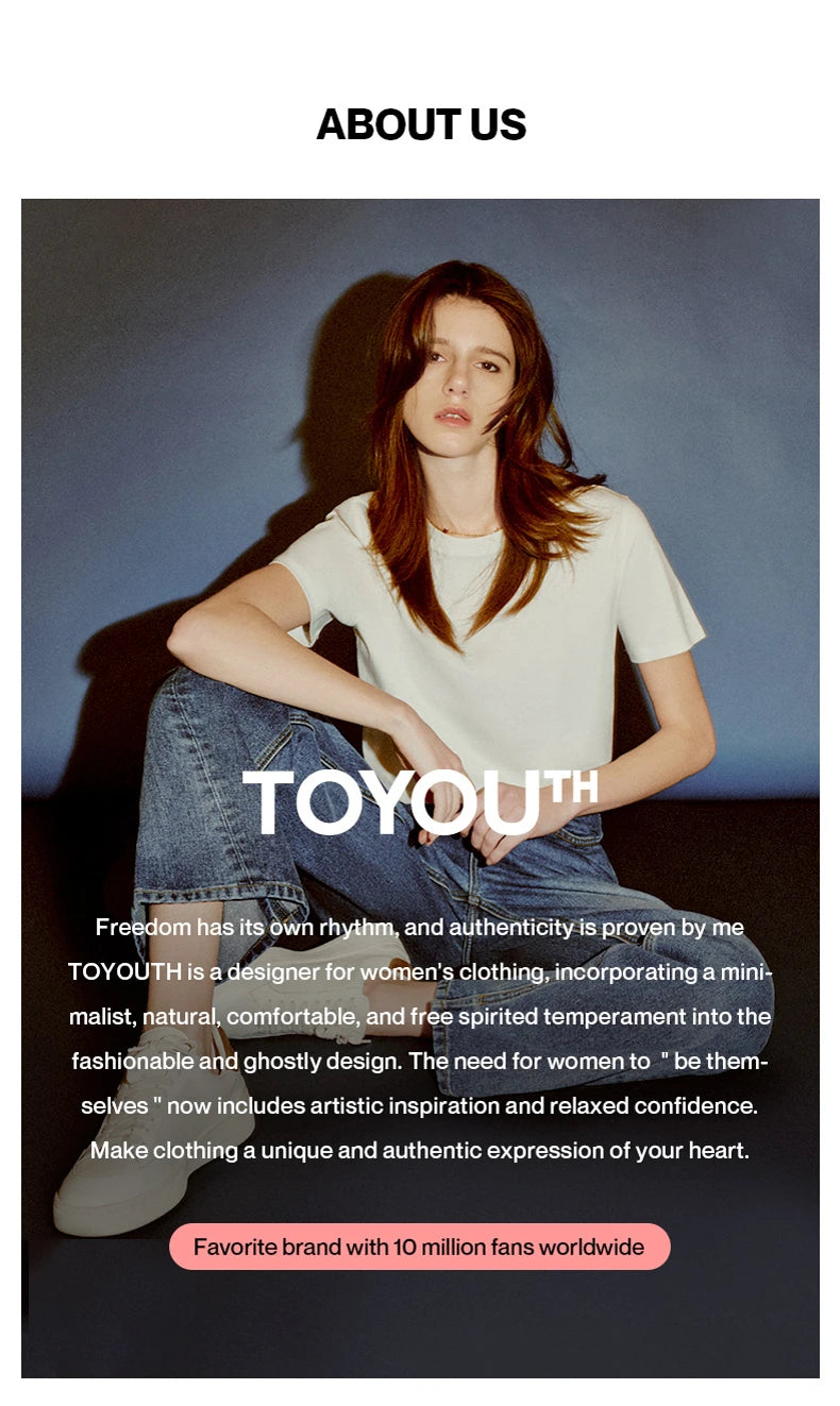 TOYOUTH Women T Shirts 2026 Summer New Striped Short Sleeve Age Reducing College Style Crew Neck Tops