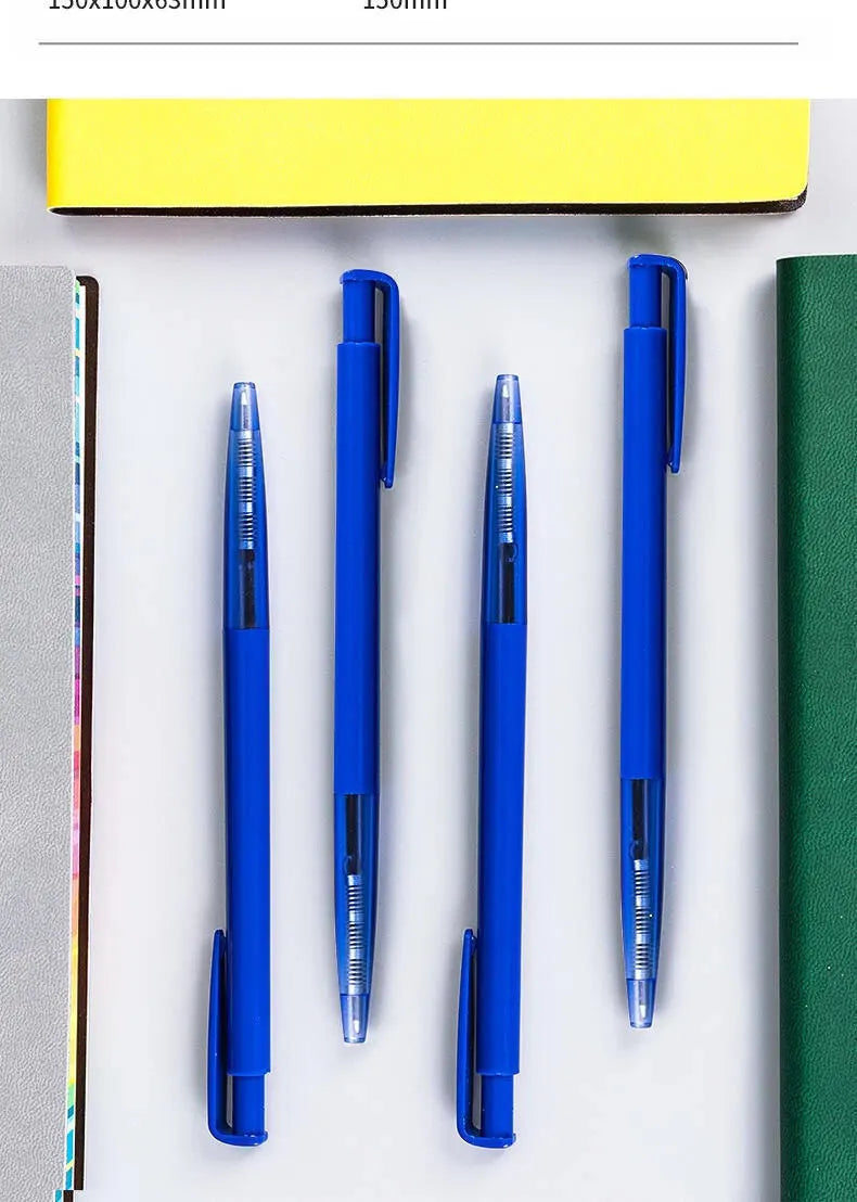 DELI-Bullet Tip Ballpoint Pen Set, Fine Point 0.7mm, Blue Ink, Office and School Supplies, Stationery