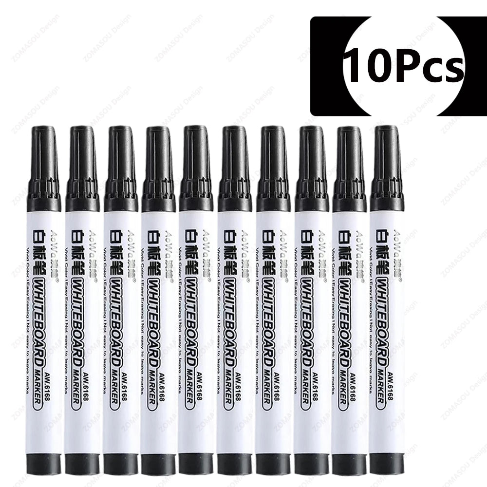 100-1pcs Erasable Whiteboard Marker Pen Blackboard Marker Teaching Chalk for Glass Ceramics Office School Art Marker Stationery