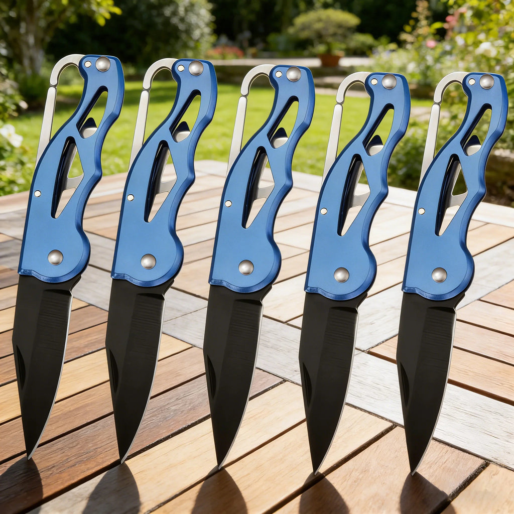 1/2/3/4/5PCS,Folding Knife Household Unboxing Knife Keychain Portable Outdoor Survival Knife Folding Knife Utility Tool