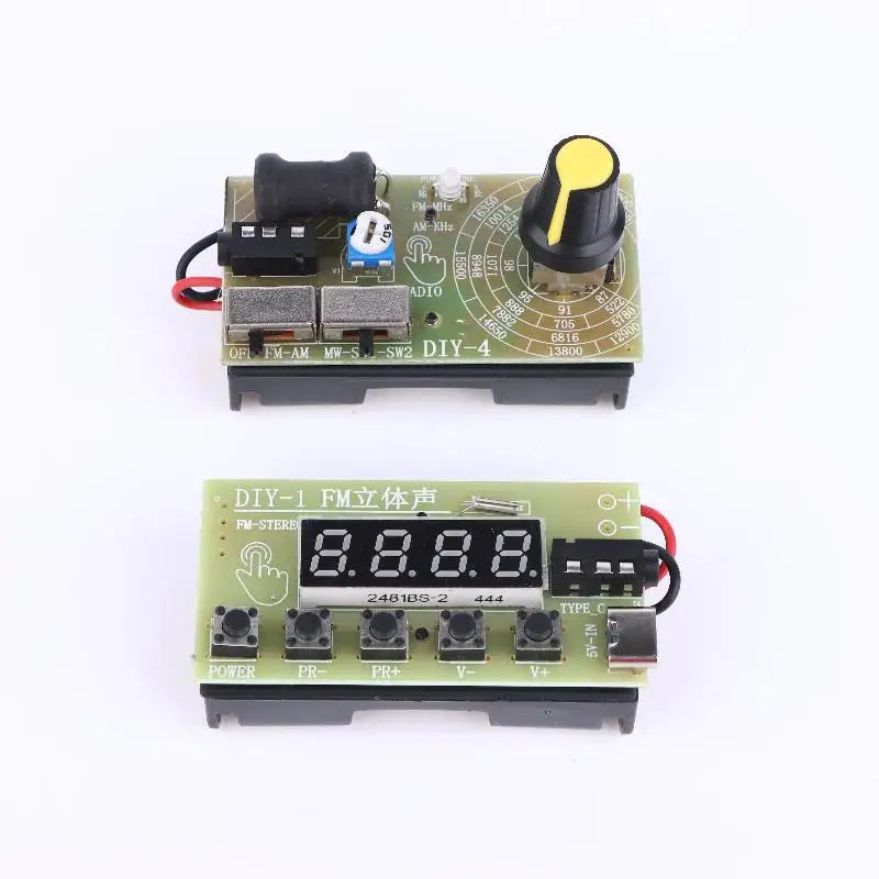 4-Band Digital FM MW SW Radio AM FM Medium Wave Shortwave Receiver Broadcasts Headphone Radio Module Antenna Volume Adjustable
