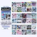 JIAMEI 30sheets Retro and Future Series Kawaii Ins Die Cutting Font Stickers Book DIY Diary Clipbook Aesthetics Stickers