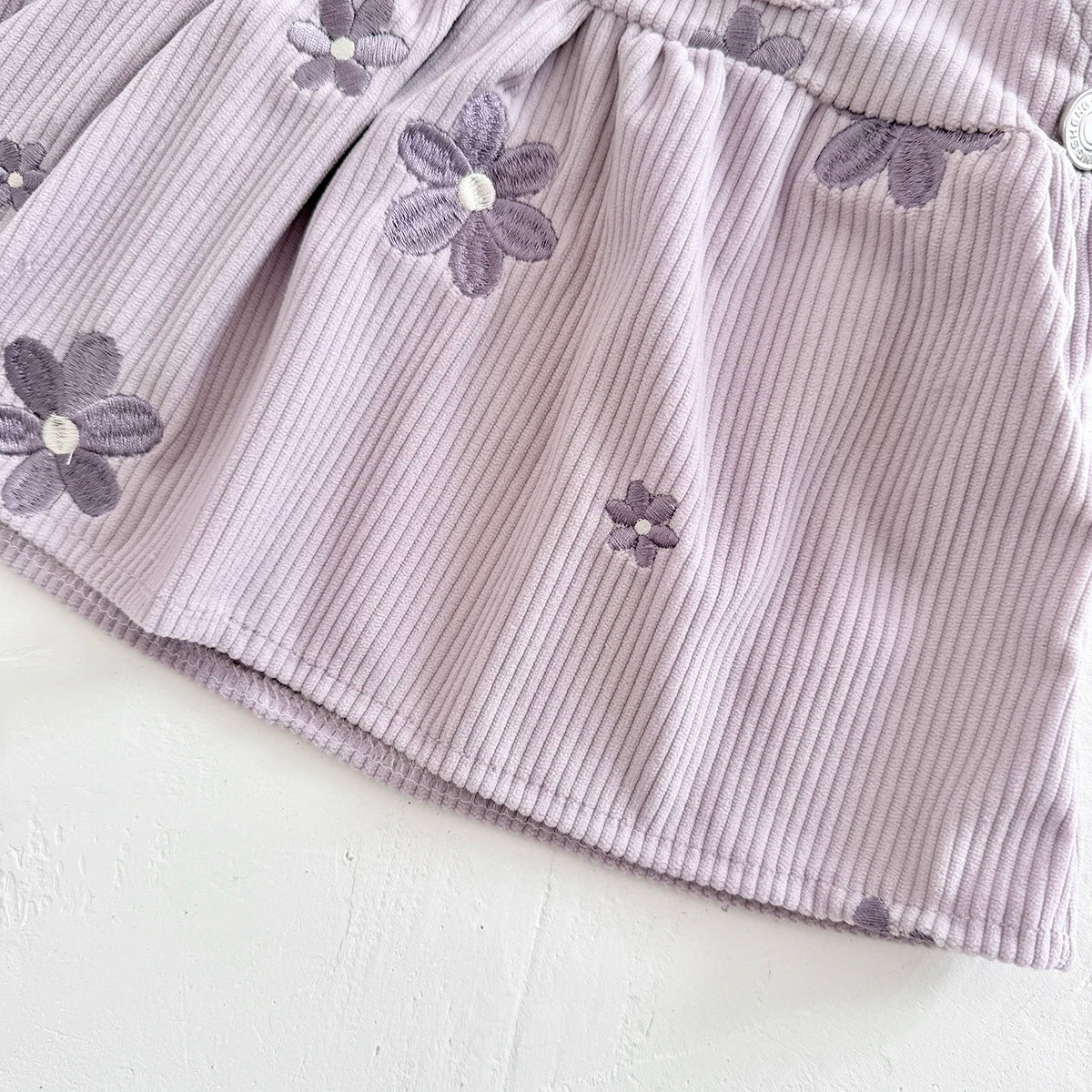 Toddler Infant Girls Denim Dresses Flowers Embroidery Strap Knee-Length Kids' Dresses One-piece 0-3 Years Overall Girl Clothes
