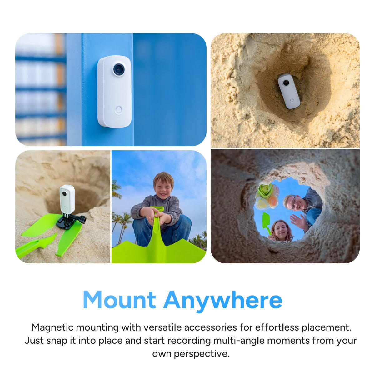SJCAM C100 Pro Thumb Action Camera 4K Upgraded from C100+ More Stable Connection Clearer Image Cycling Vlogging Mini Camera