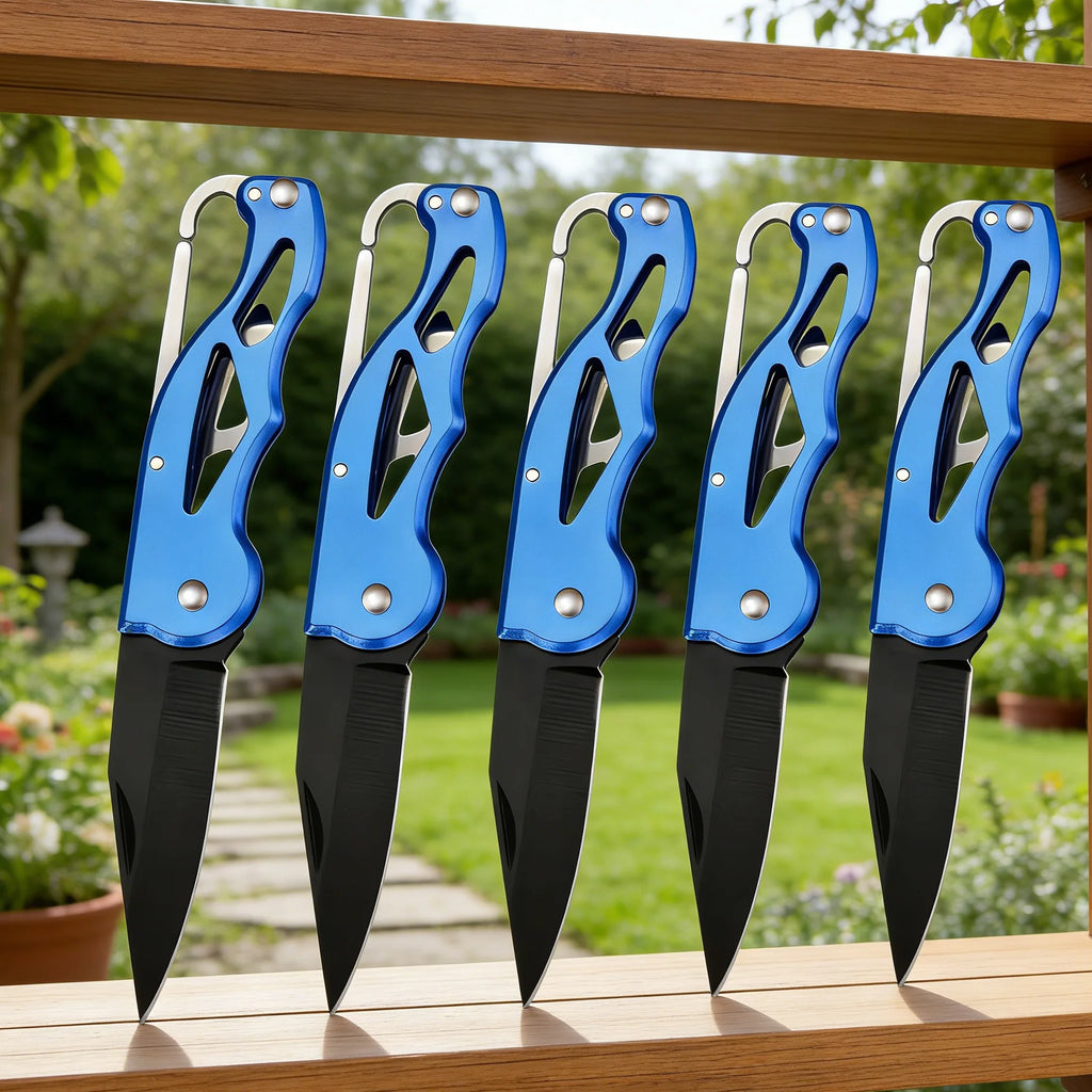 1/2/3/4/5PCS,Folding Knife Household Unboxing Knife Keychain Portable Outdoor Survival Knife Folding Knife Utility Tool