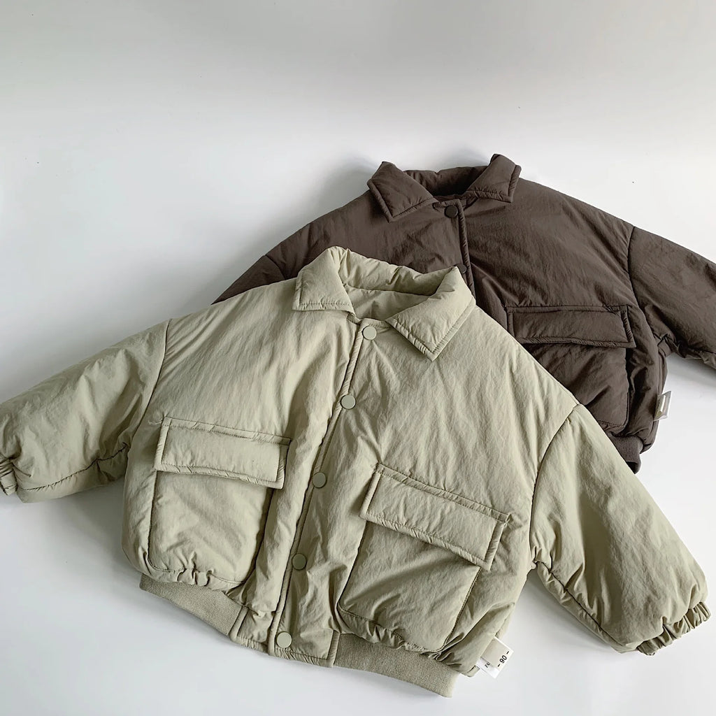 Children's Cotton Coat 2025 Winter New Style Loose and Thick Cotton Clothes Baby Winter Clothes Cotton Jacket Top Trend