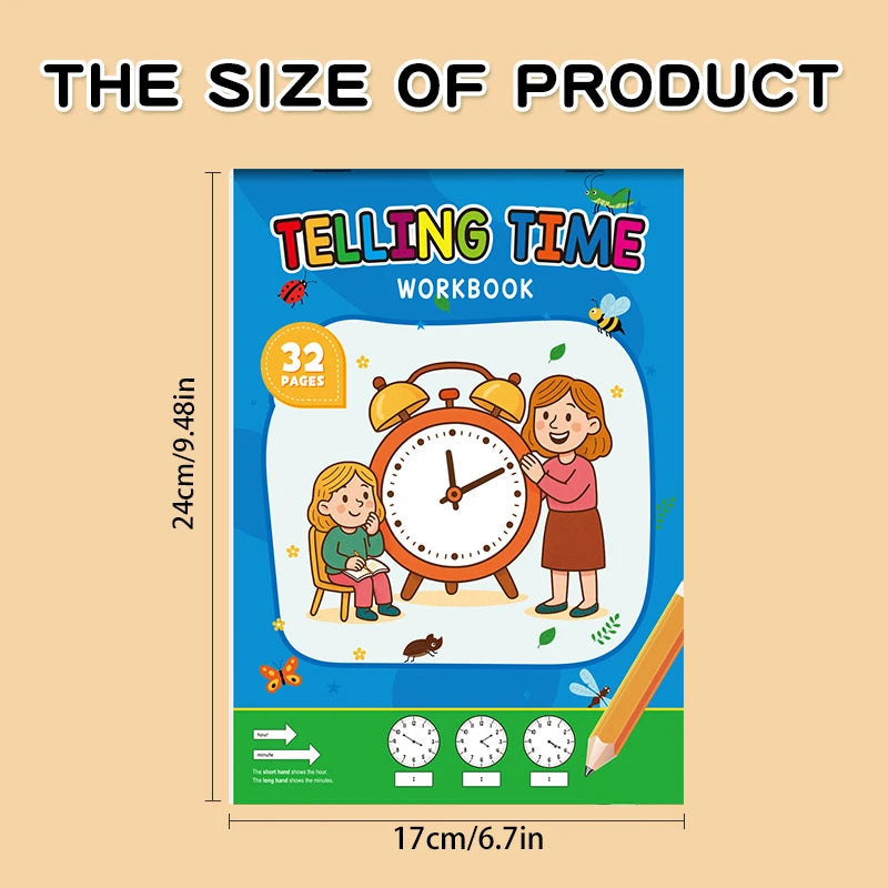 The children's timetable workbook is a perfect choice for classroom teaching and back-to-school supplies.