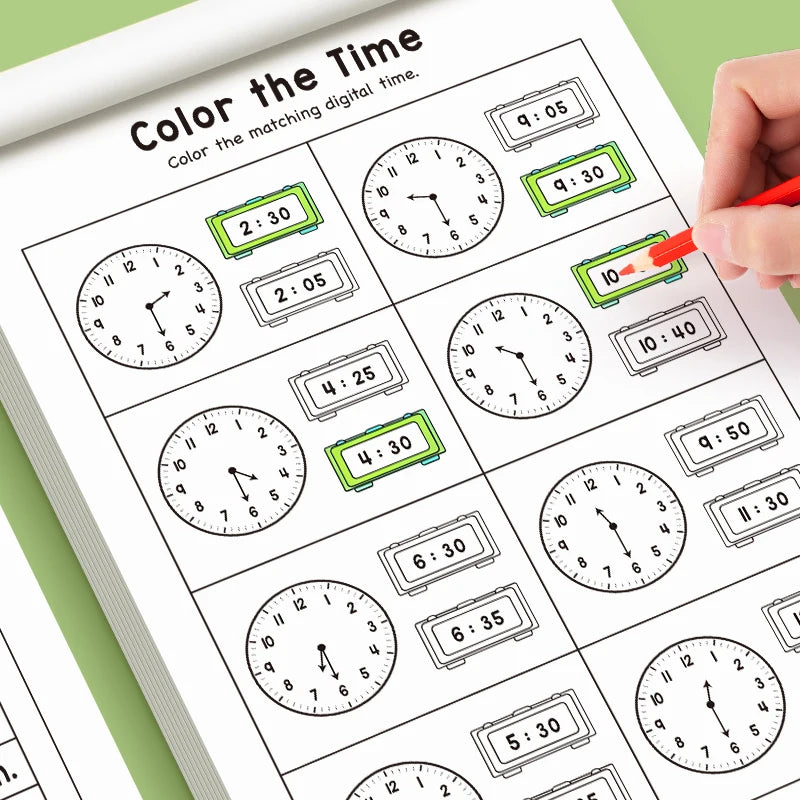 The children's timetable workbook is a perfect choice for classroom teaching and back-to-school supplies.