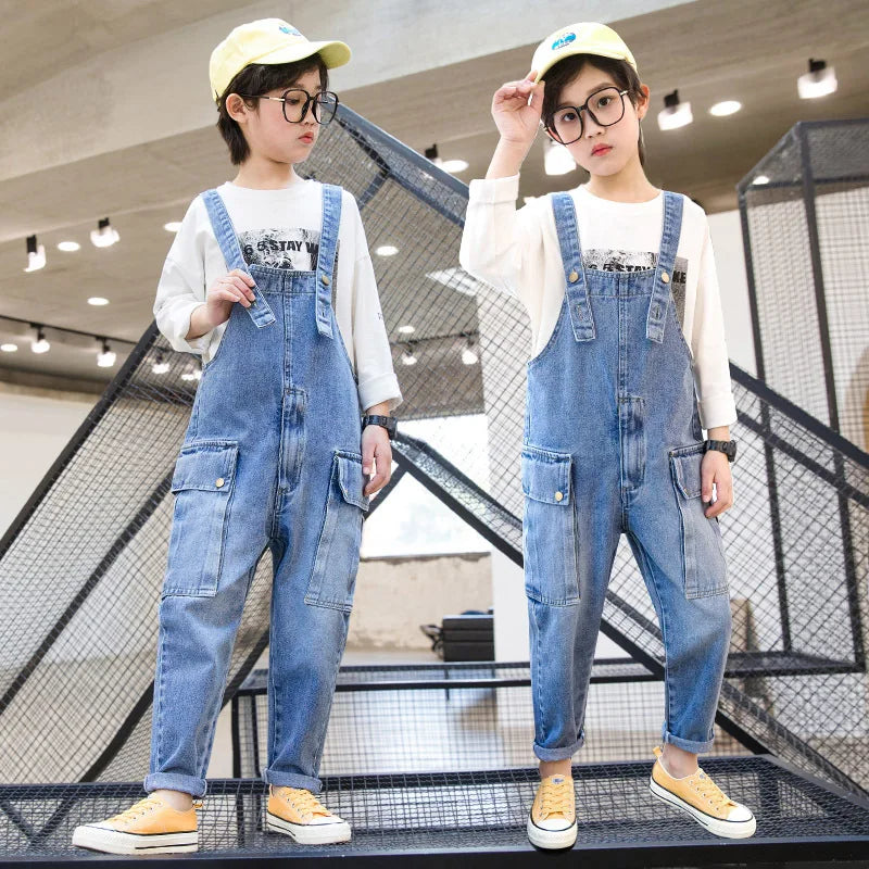 Teens Boys Jeans Overalls Rompers 6 7 8 9 10 11 12 13 14 School Denim Jumpsuit Pants Overalls for Big Boys pants