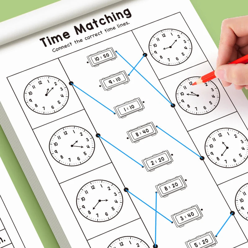 The children's timetable workbook is a perfect choice for classroom teaching and back-to-school supplies.