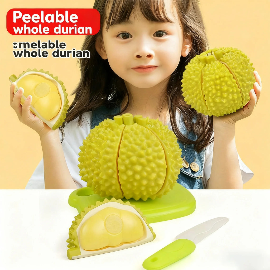 Kids Cooking Set 7Pieces Simulate Montessori Kitchen Tools Toddler Pretend Play Safe Board Fun Cutting Fruit with Knife Cutting