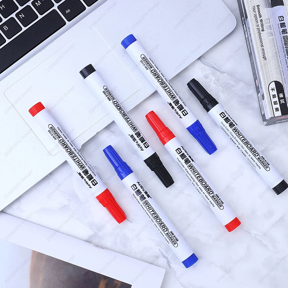 100-1pcs Erasable Whiteboard Marker Pen Blackboard Marker Teaching Chalk for Glass Ceramics Office School Art Marker Stationery